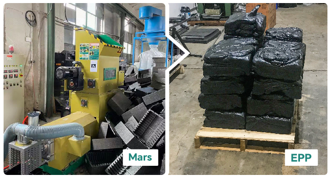 Mars Serie Schaum Recycling Maschine