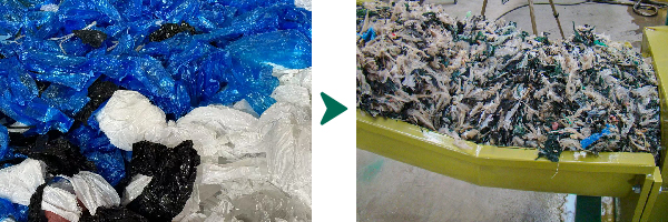 Auspressen von gewaschenen Folien