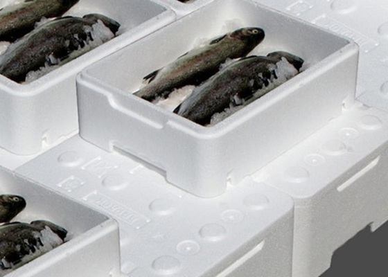 ausrangierte EPS-Fischkisten