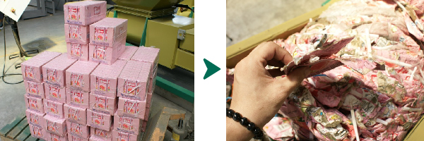 Entleerung und Verdichtung von Tetra Pak-Verpackungen