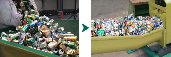 Aluminiumdosen Recycling