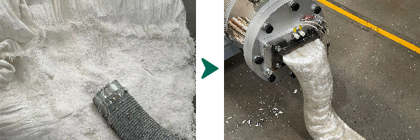 EPS-Staub wird verdichtet