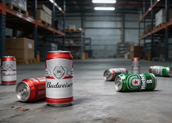 Nicht konforme Bierdosen