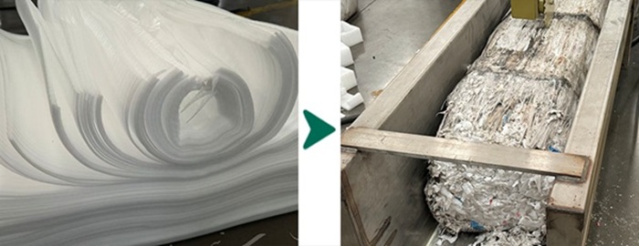 Polyethylen-Recycling durch Kaltverdichtung