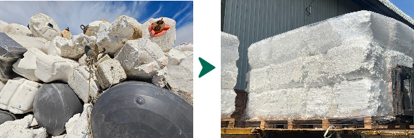 Recycling und Wiederverwendung von EPS-Bojenmaterial