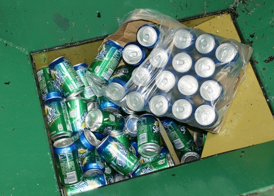 Recycling von Aluminiumdosen