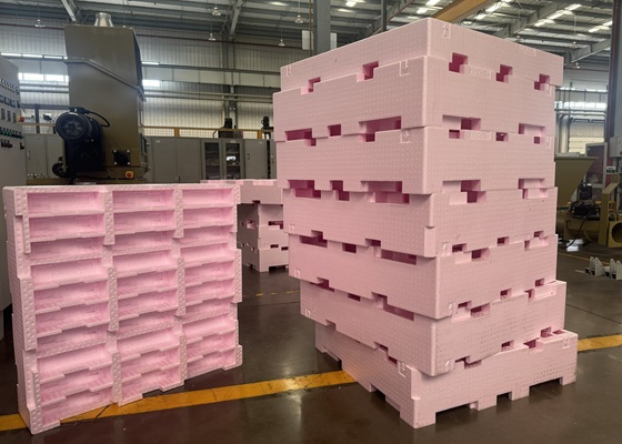 Rosa EPP-Verpackungen für die Automobilindustrie