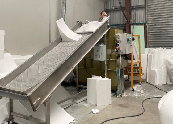 Schaum Recycling Maschine