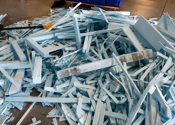 XPS-Abfälle aus Kühlkettenverpackungen